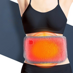 USB Heated Waist Wrap with Hand Warmers Adjustable Heat Levels Crystal Velvet USB Powered