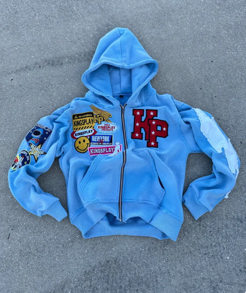 Elite KP Full-Zip Hoodie Lightweight Airy Fabric Modern Design Comfortable Fit