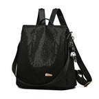 Waterproof Anti-Theft Backpack Oxford Fabric 30cm Compact Travel Bag with Multiple Pockets