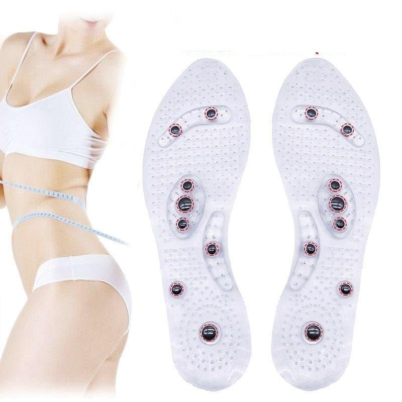 Magnetic Foot Massage Insoles with Acupressure for Weight Loss Support and Improved Circulation