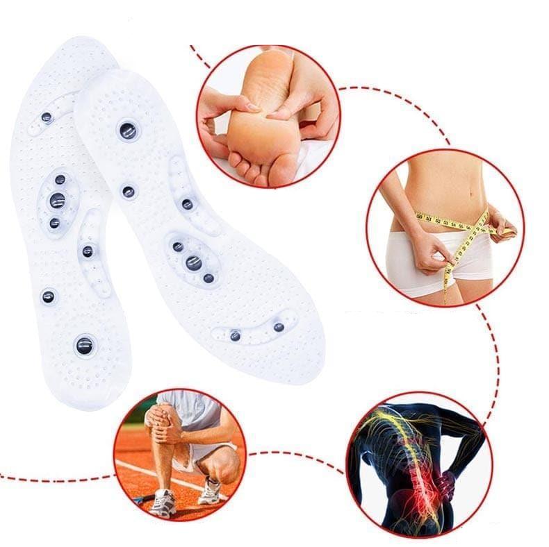 Magnetic Foot Massage Insoles with Acupressure for Weight Loss Support and Improved Circulation