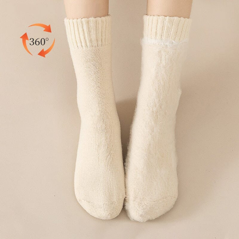 Winter Thermal Socks Acrylic Insulated Moisture-Wicking Fleece Lined 3 or 6 Pairs One Size