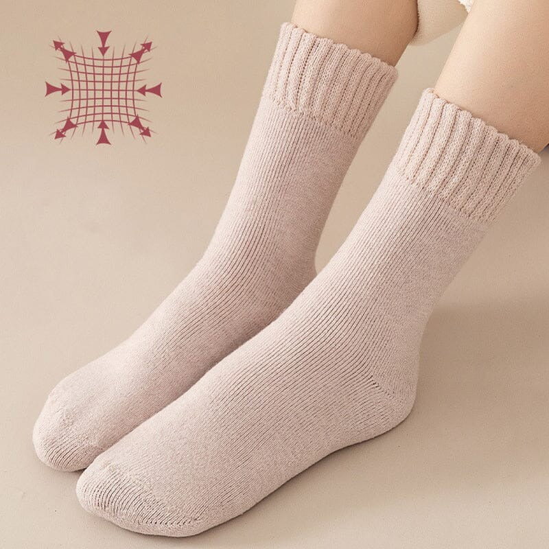 Winter Thermal Socks Acrylic Insulated Moisture-Wicking Fleece Lined 3 or 6 Pairs One Size