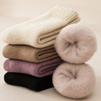 Winter Thermal Socks Acrylic Insulated Moisture-Wicking Fleece Lined 3 or 6 Pairs One Size