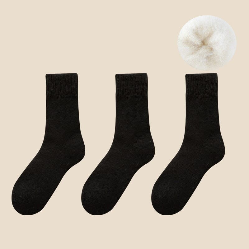 Winter Thermal Socks Acrylic Insulated Moisture-Wicking Fleece Lined 3 or 6 Pairs One Size