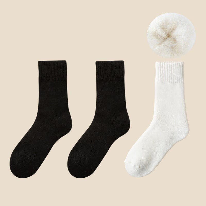 Winter Thermal Socks Acrylic Insulated Moisture-Wicking Fleece Lined 3 or 6 Pairs One Size