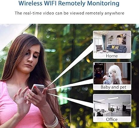 1080P Wireless WiFi Security Camera Indoor Outdoor with Mobile App and SD Card Recording