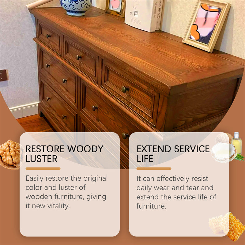 Wood Furniture Revitalizing and Protective Oil 6.8 oz Plant-Based Nourishing Wood Care