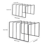 Harrow Wrought Iron Book and Vinyl Stand Triangle Shelf Metal Storage Organizer