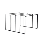 Harrow Wrought Iron Book and Vinyl Stand Triangle Shelf Metal Storage Organizer