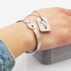You Are The Key To My Heart Bracelet and Necklace Set Stainless Steel Matching Couples Jewelry Gift