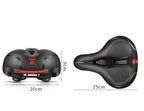 BicycleComfort Pro Ergonomic Bicycle Saddle Pain-Free Orthopedic Seat with Reflective Strip and Water-Resistant Synthetic Leather