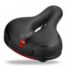 BicycleComfort Pro Ergonomic Bicycle Saddle Pain-Free Orthopedic Seat with Reflective Strip and Water-Resistant Synthetic Leather