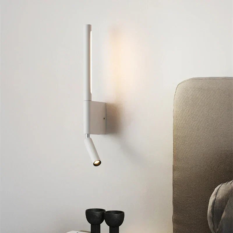 Minimalist LED Wall Light Aluminum Warm White Ambient Lighting for Bedroom Hallway Living Room