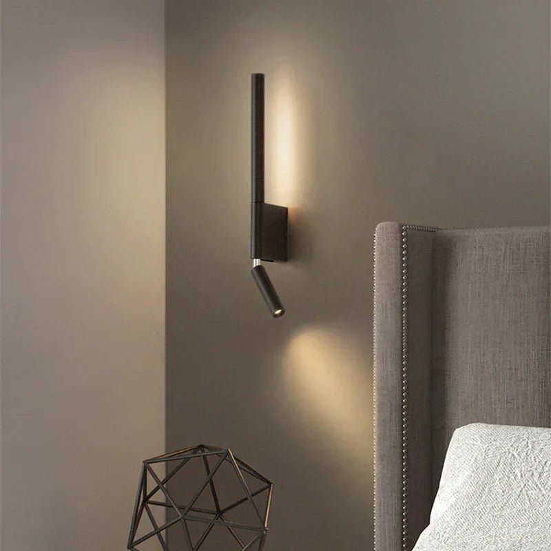 Minimalist LED Wall Light Aluminum Warm White Ambient Lighting for Bedroom Hallway Living Room