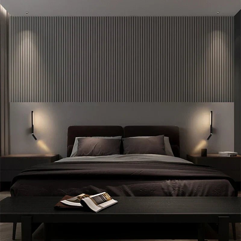 Minimalist LED Wall Light Aluminum Warm White Ambient Lighting for Bedroom Hallway Living Room